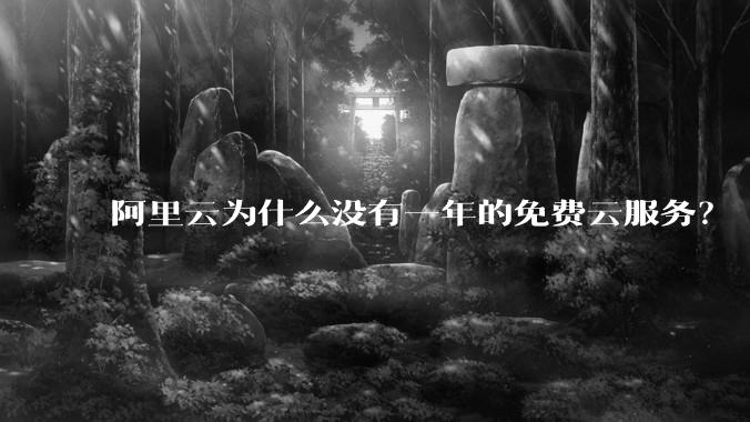 阿里云为什么没有一年的免费云服务？