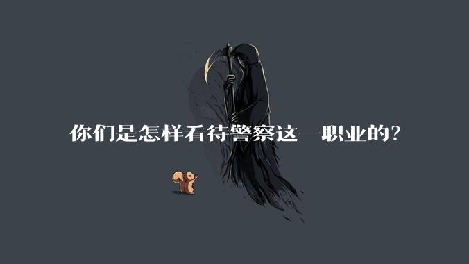 你们是怎样看待警察这一职业的？