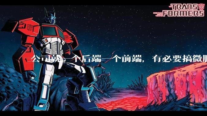 公司就一个后端一个前端，有必要搞微服务吗？