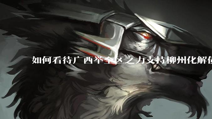 如何看待广西举全区之力支持柳州化解债务？为什么最近地方债又重回公众视野？