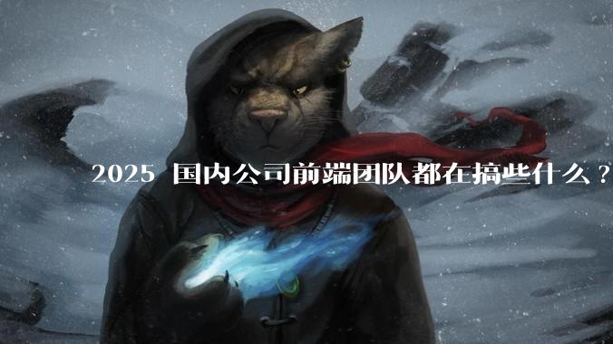 2025 国内公司前端团队都在搞些什么?